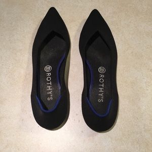 Rothys black pointed toe flats